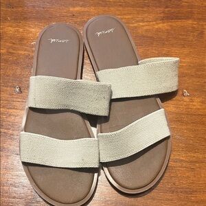 Sanuk Brown and Cream Women's Sandals